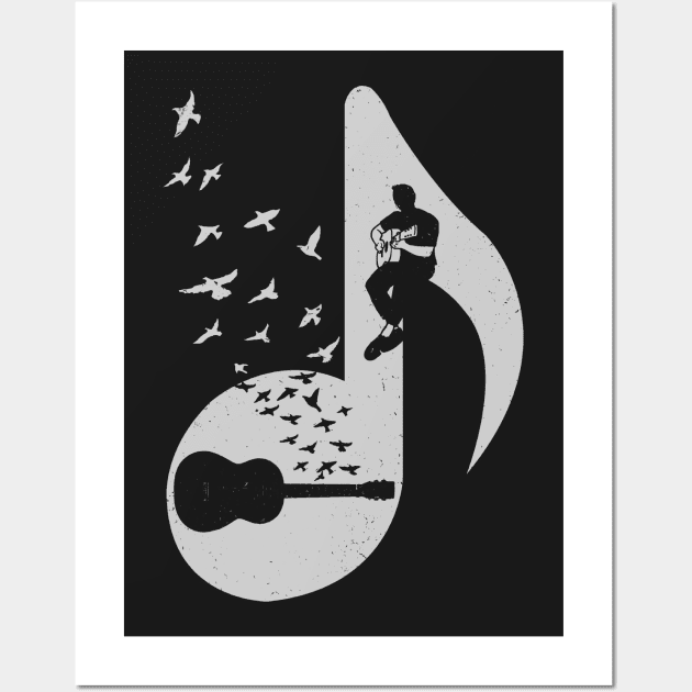 Musical note - Acoustic Guitar Wall Art by barmalisiRTB